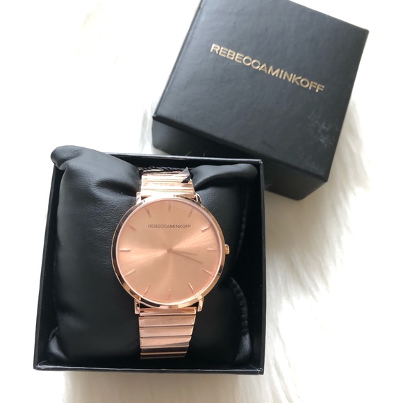Rebecca Minkoff Women's Quartz Rose Gold Watch - Picture 2 of 4